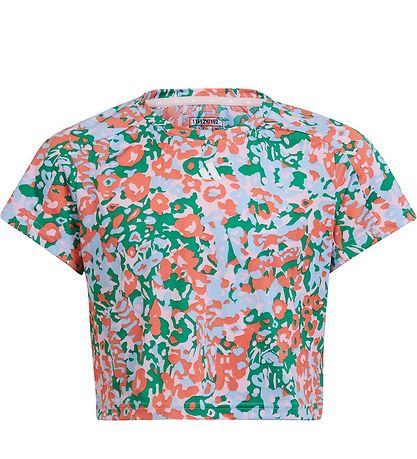 adidas Performance T-Shirt - G TR-ES AOP T - Blau/Grün/Pink