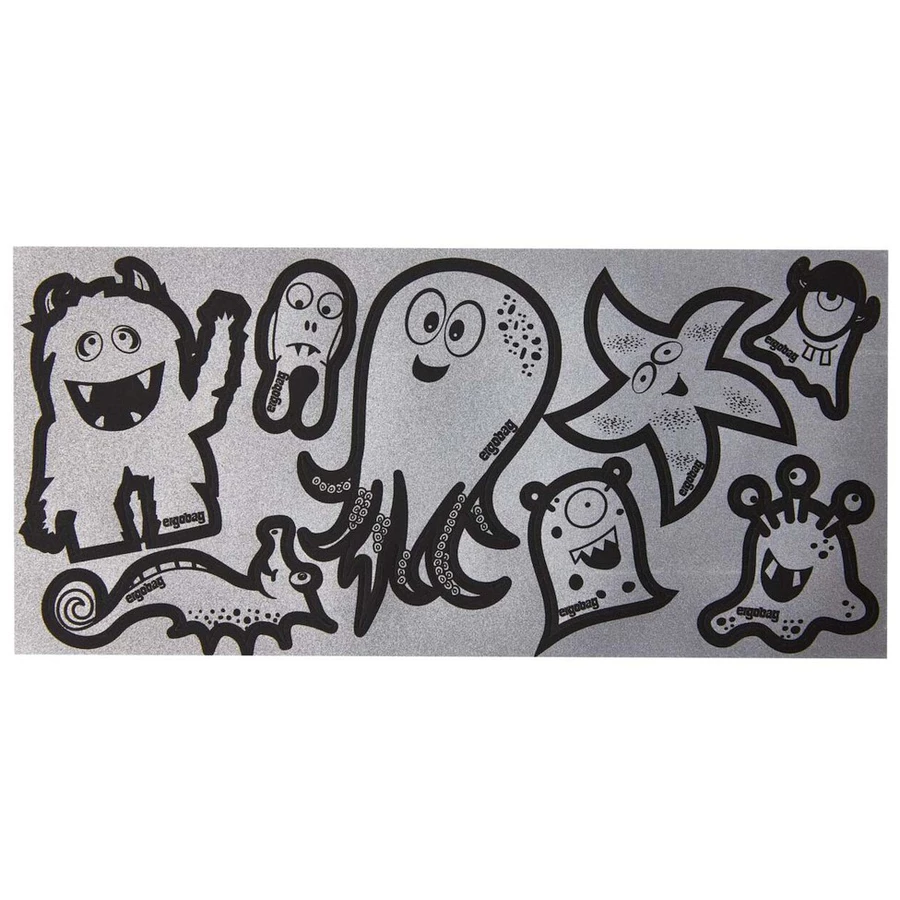Ergobag Zubehör - Reflexie Sticker Set 8tlg. silber