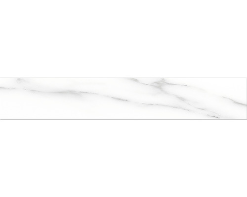 Macael basis 10 x 60 x 0,9 cm wit gepolijst grijs