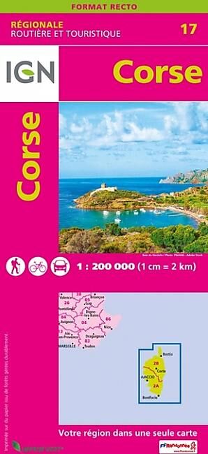 IGN - NR17 CORSE 1 250 000