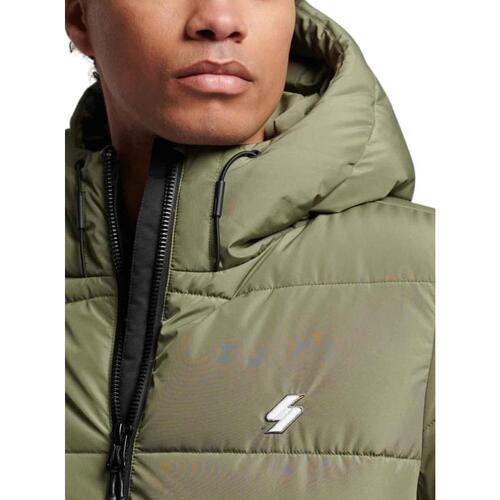 Superdry - HOODED SPORTS PUFFR JACKET Verde