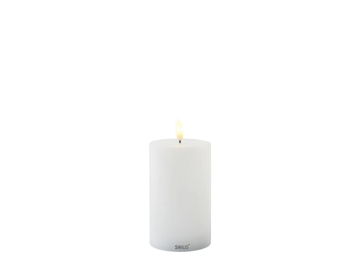 Sirius Sille Outdoor Bloklys Hvid - H 12,5 cm