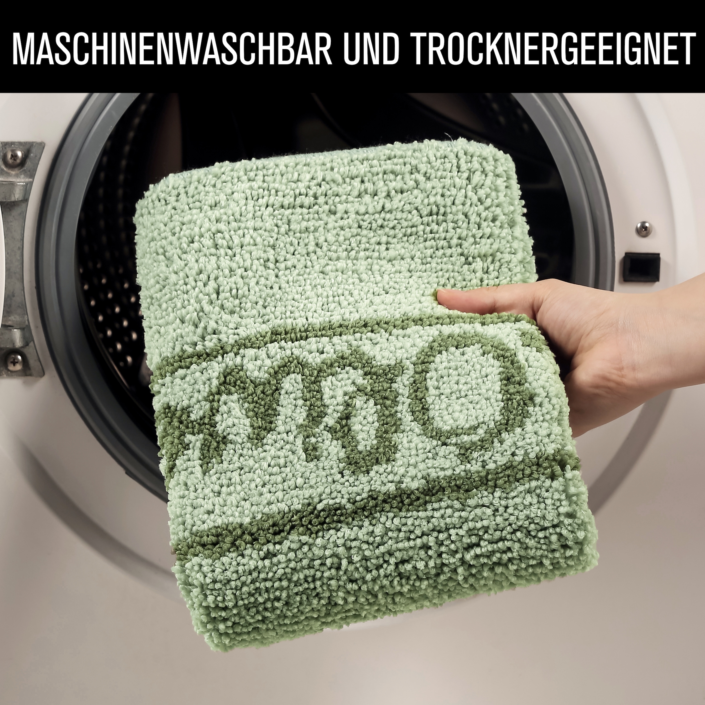 s.Oliver Badematte »Allie, Badvorleger, Badezimmer Teppich, Duschvorleger« Höhe 10 mm rutschhemmend beschichtet schnell trocknend | strapazierfähig Badteppich, weiche Haptik, unifarben mit s.Oliver Schriftzug