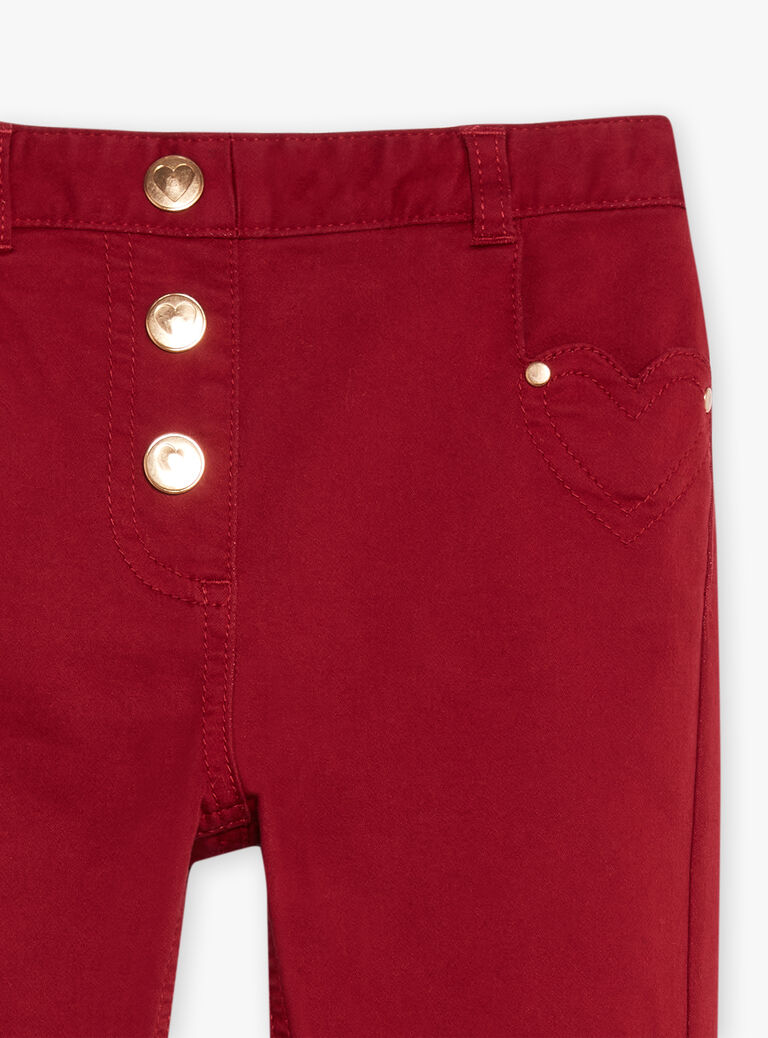 Jean slim framboise