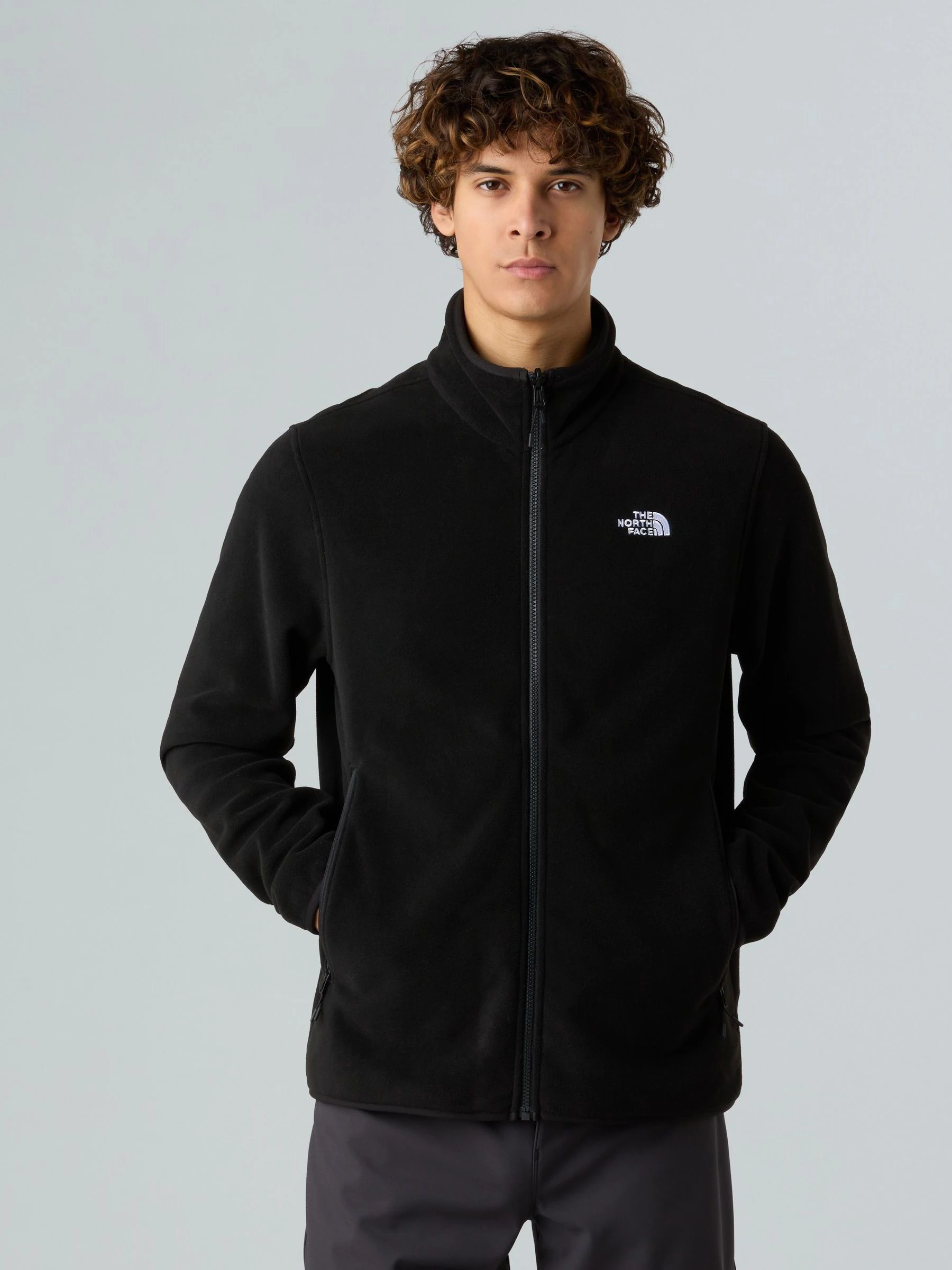Zwart - The North Face® Glacier fleece met doorlopende rits