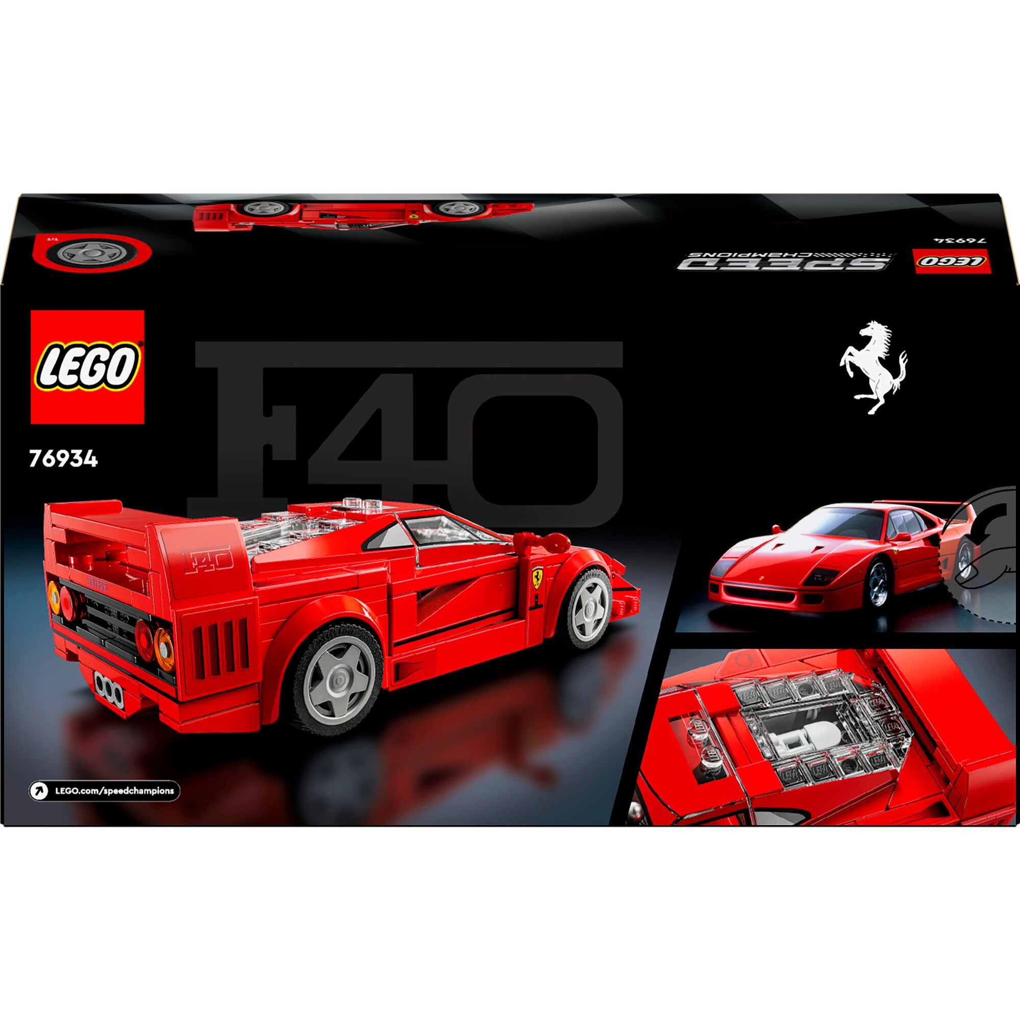 LEGO Konstruktionsspielzeug Speed Champions Ferrari F40 Supersportwagen