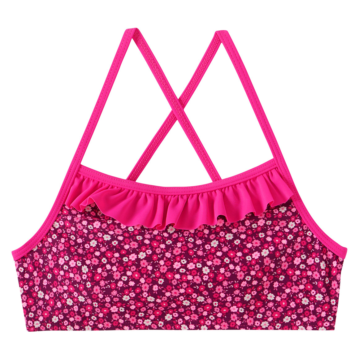 Topolino Mädchen Bikini im Millefleur-Dessin pink / rosa / lila