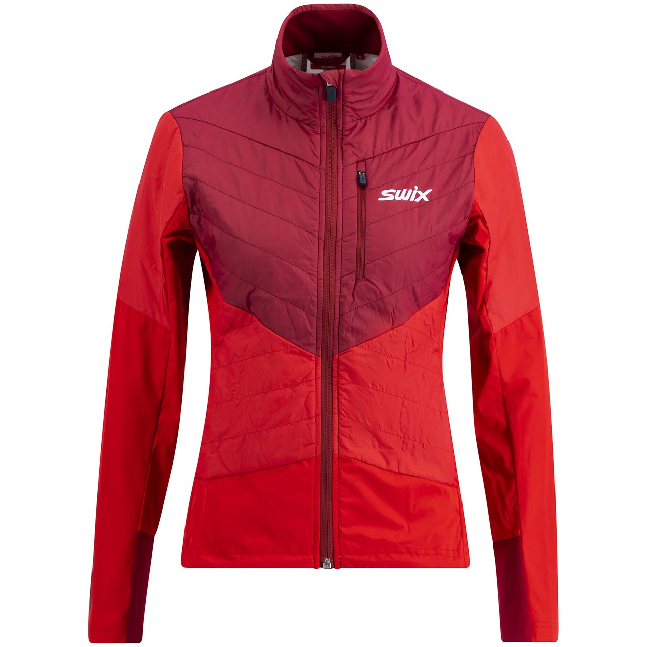 Swix Dynamic Hybrid Insulated Jacket Womens Rhubarb Red/Swix Red