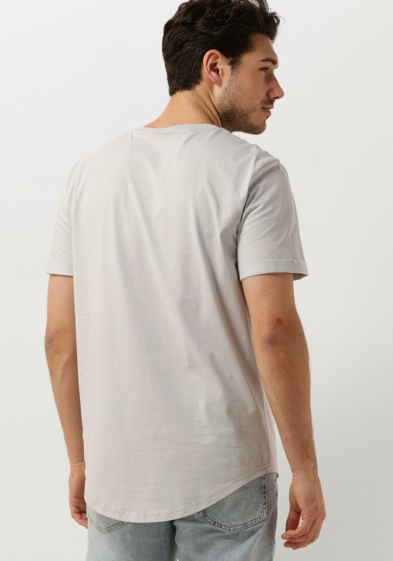 CALVIN KLEIN grijze calvin klein t-shirt badge turn up sleeve