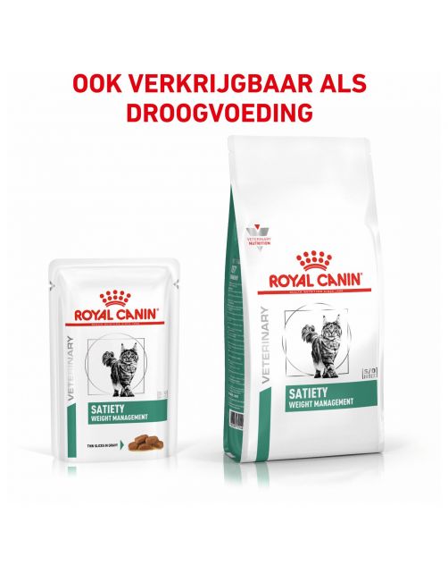 Royal Canin Veterinary Diet Satiety Weight Management Wet - Kattenvoer - 85 g