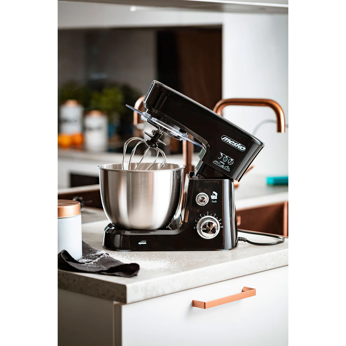 Robot Pâtissier Boulangerie Cuisine Ménager Multifonction Bol 3,5L 120