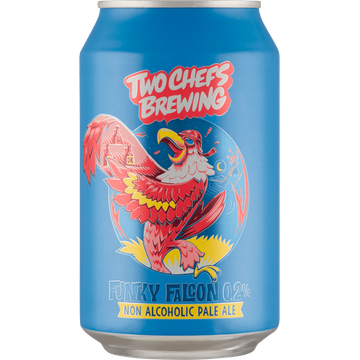 Two Chefs Brewing Funky Falcon 0.2% Non Alcoholic Pale Ale Blik 330 ml