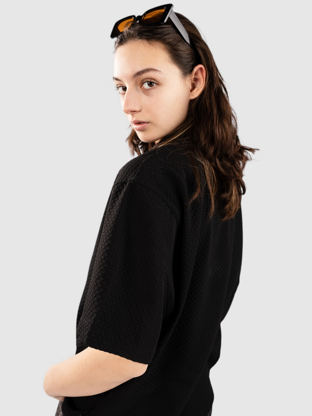 Blue Tomato Textured Shirt textured black