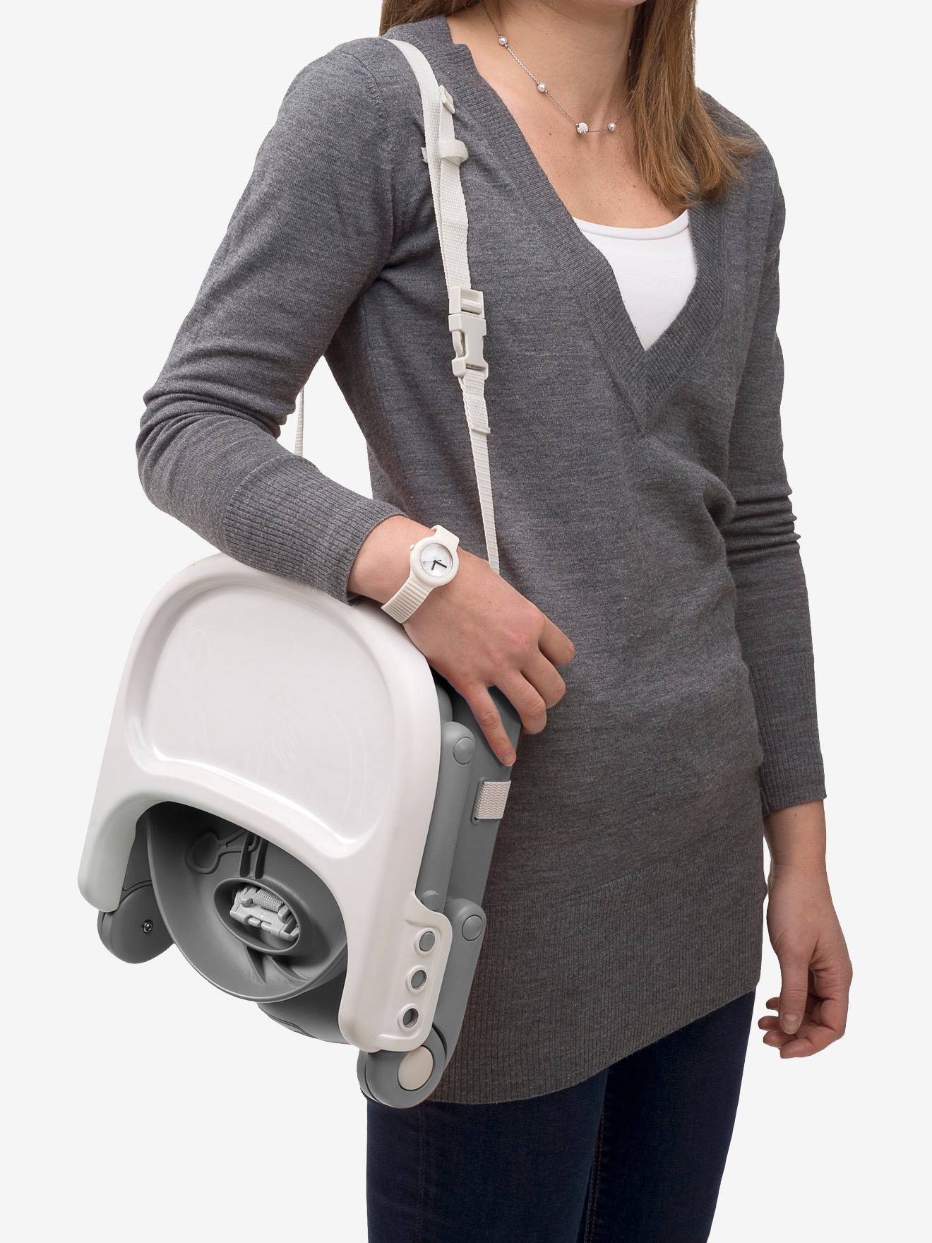 Cadeira elevatória Chicco Pocket Snack, cinza