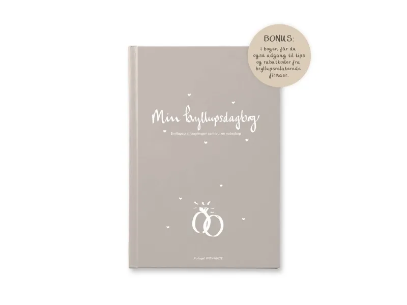 Min bryllupsdagbog A4 | Julie Dam og Britt Basse