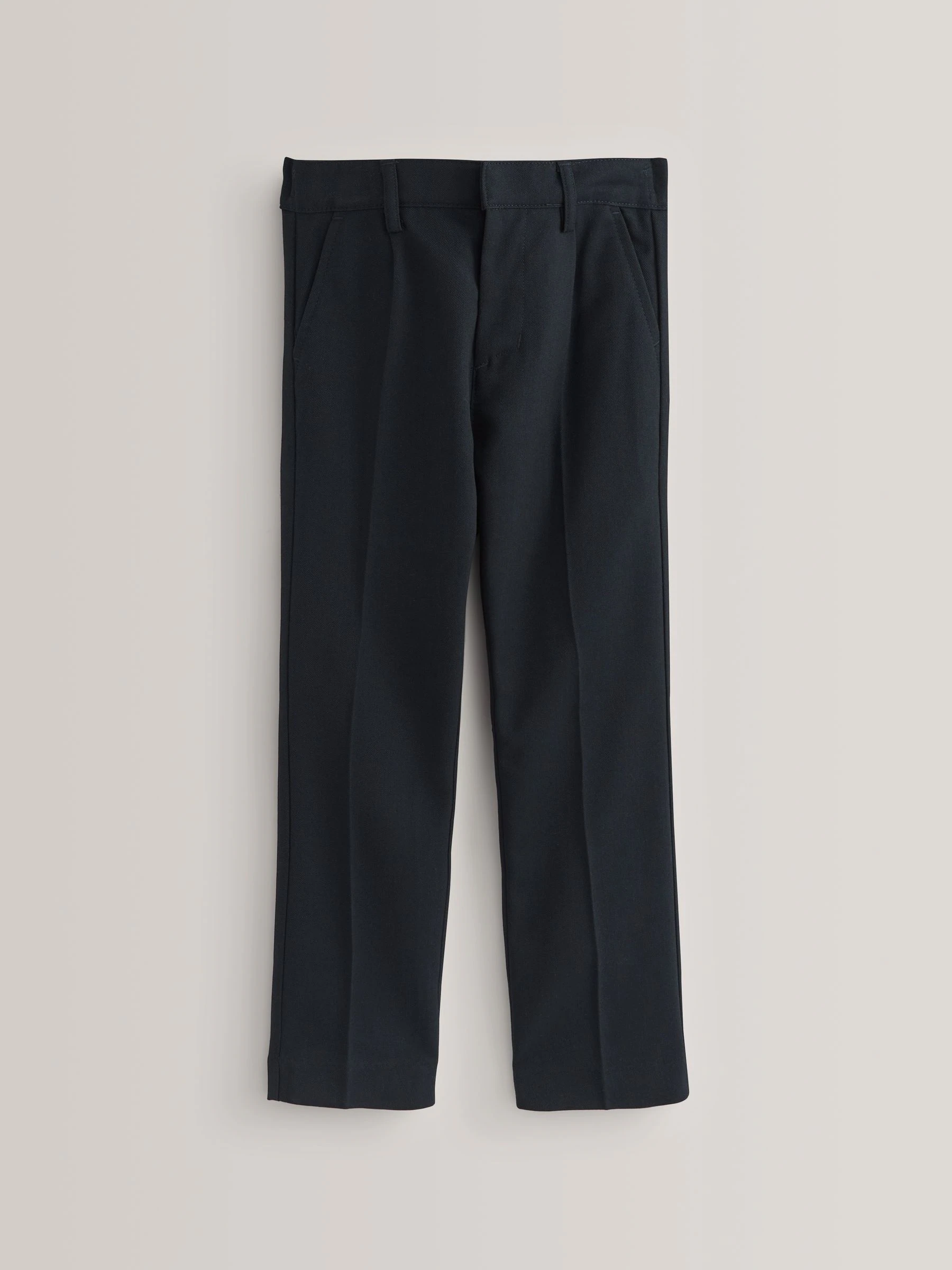 Marineblauw - Schoolbroek met geplooide voorkant (3-17 jr)