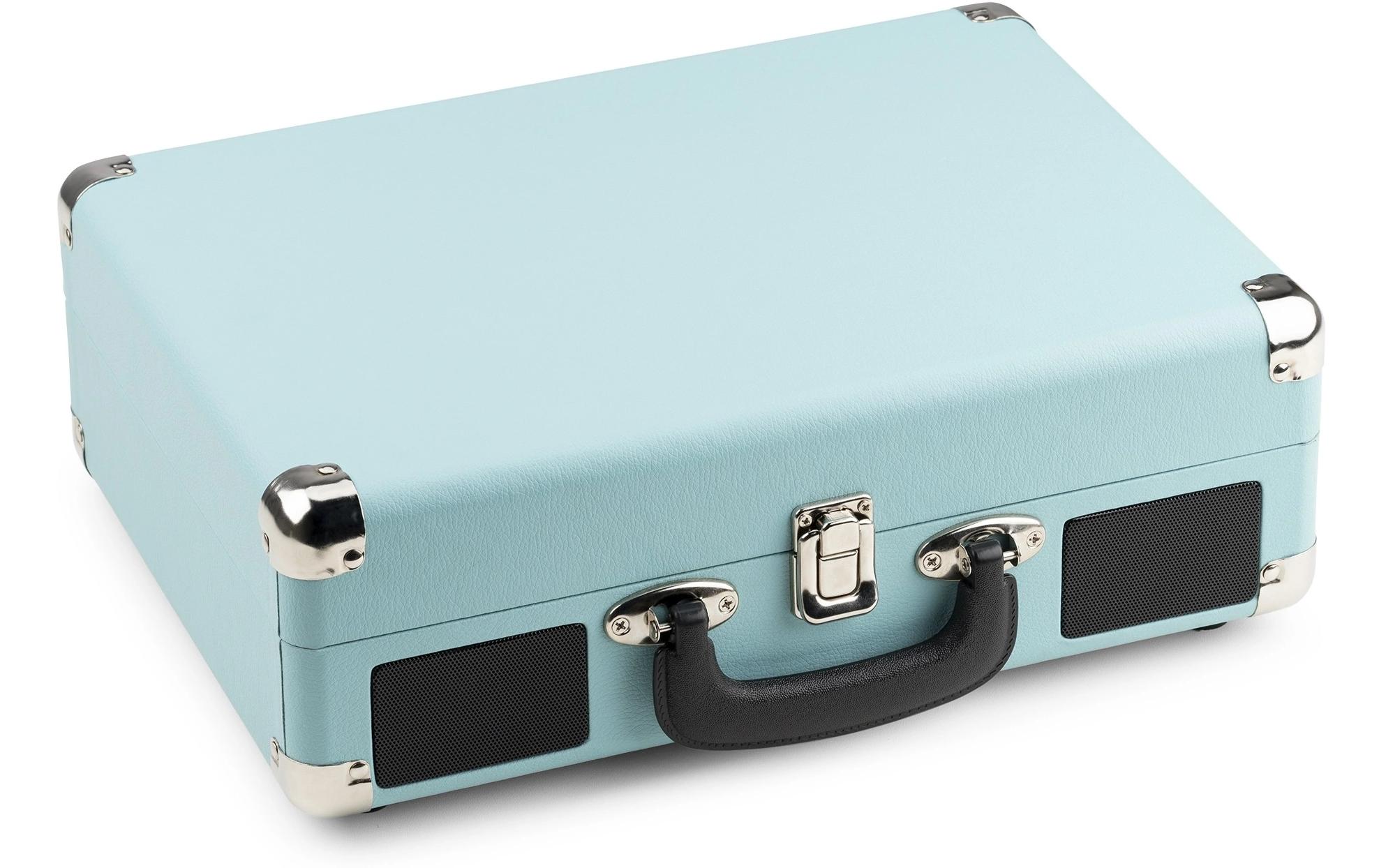 Plattenspieler mit Bluetooth RP116 BlauStilvoller Plattenspieler im Kofferdesign
