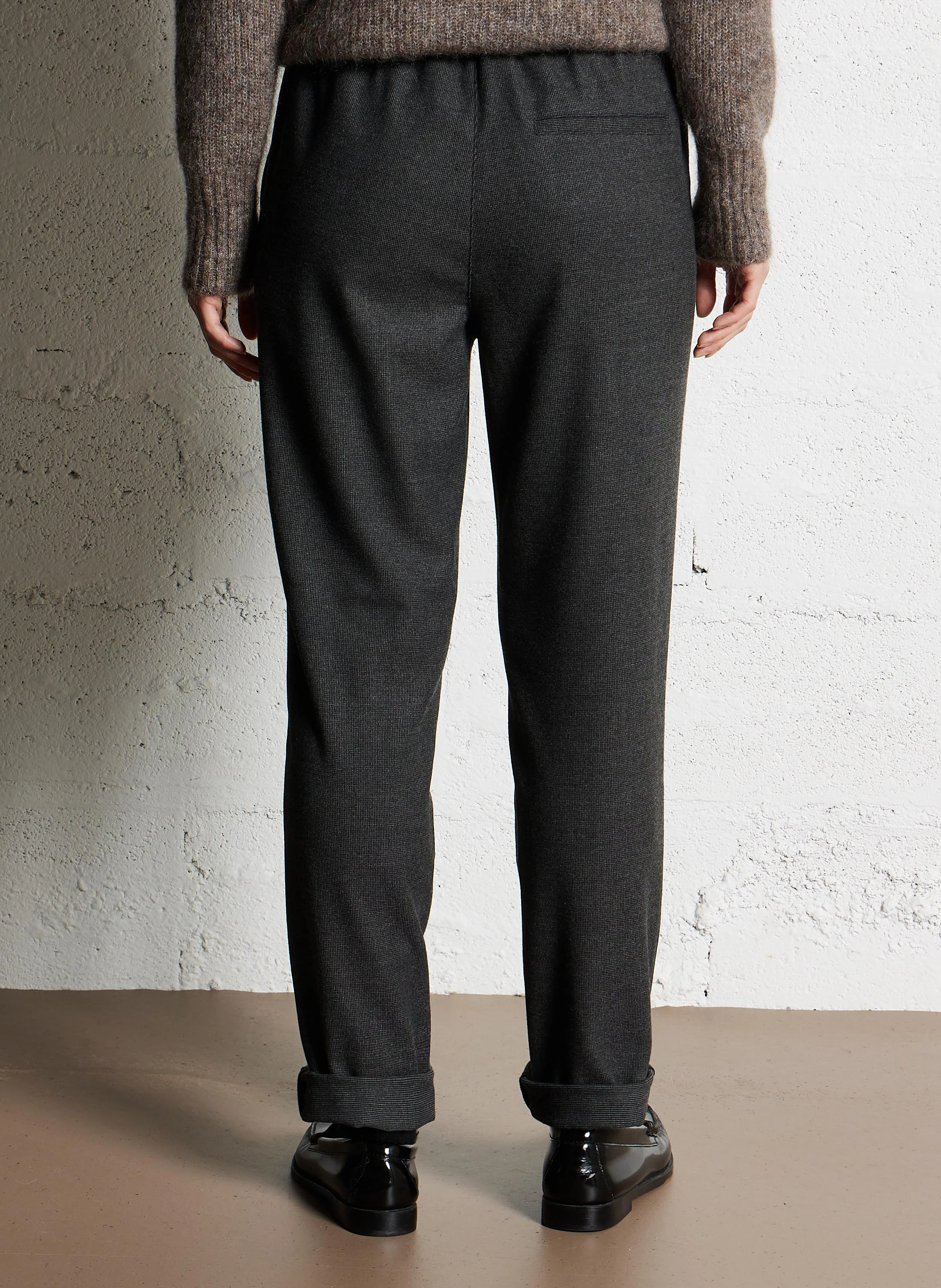 CAMILLE - Pantalon large casual | Gris