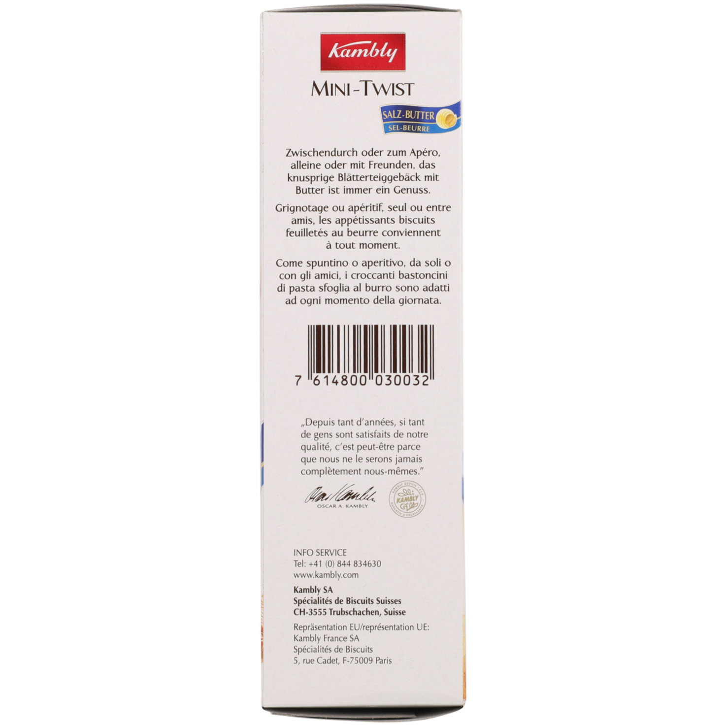 Kambly Mini Twist Salz-Butter