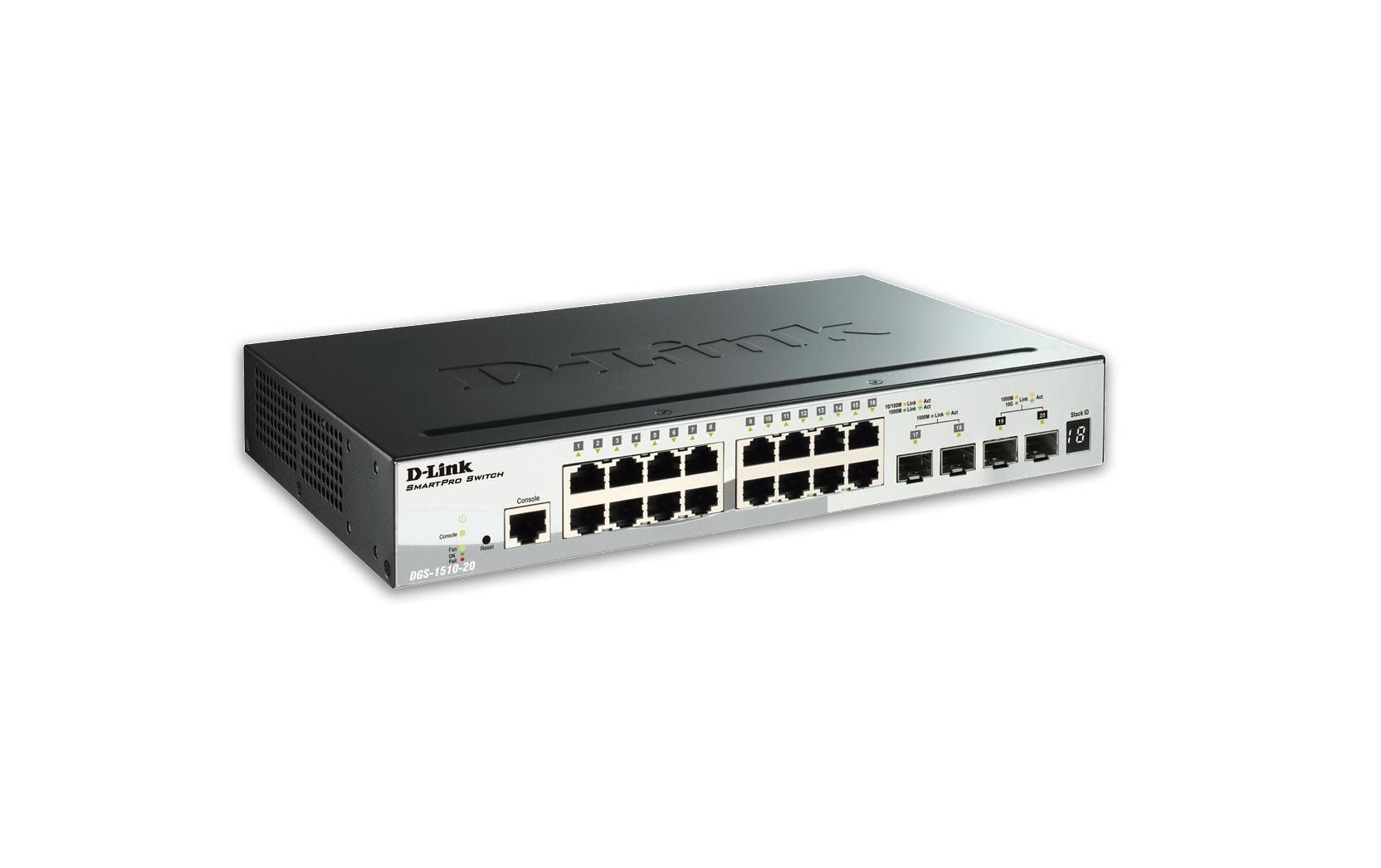 Switch DGS-1510-20 20 Port<br>20 Port Gigabit Smart Switch