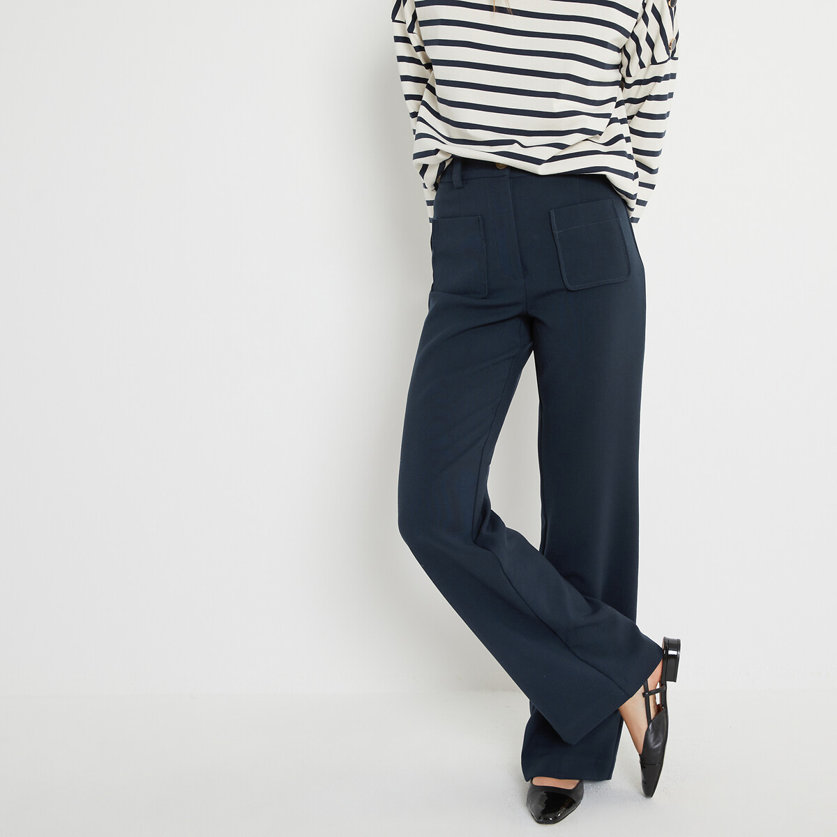 COLEÇÕES LA REDOUTE<br>Flare broek, Assinatura FELICIEN