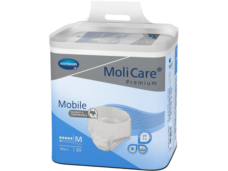 MoliCare Inkontinenz Pants Mobile 6 14 Stück Mobile Einweghose für Personen mit mittlerer Blasenschwäche