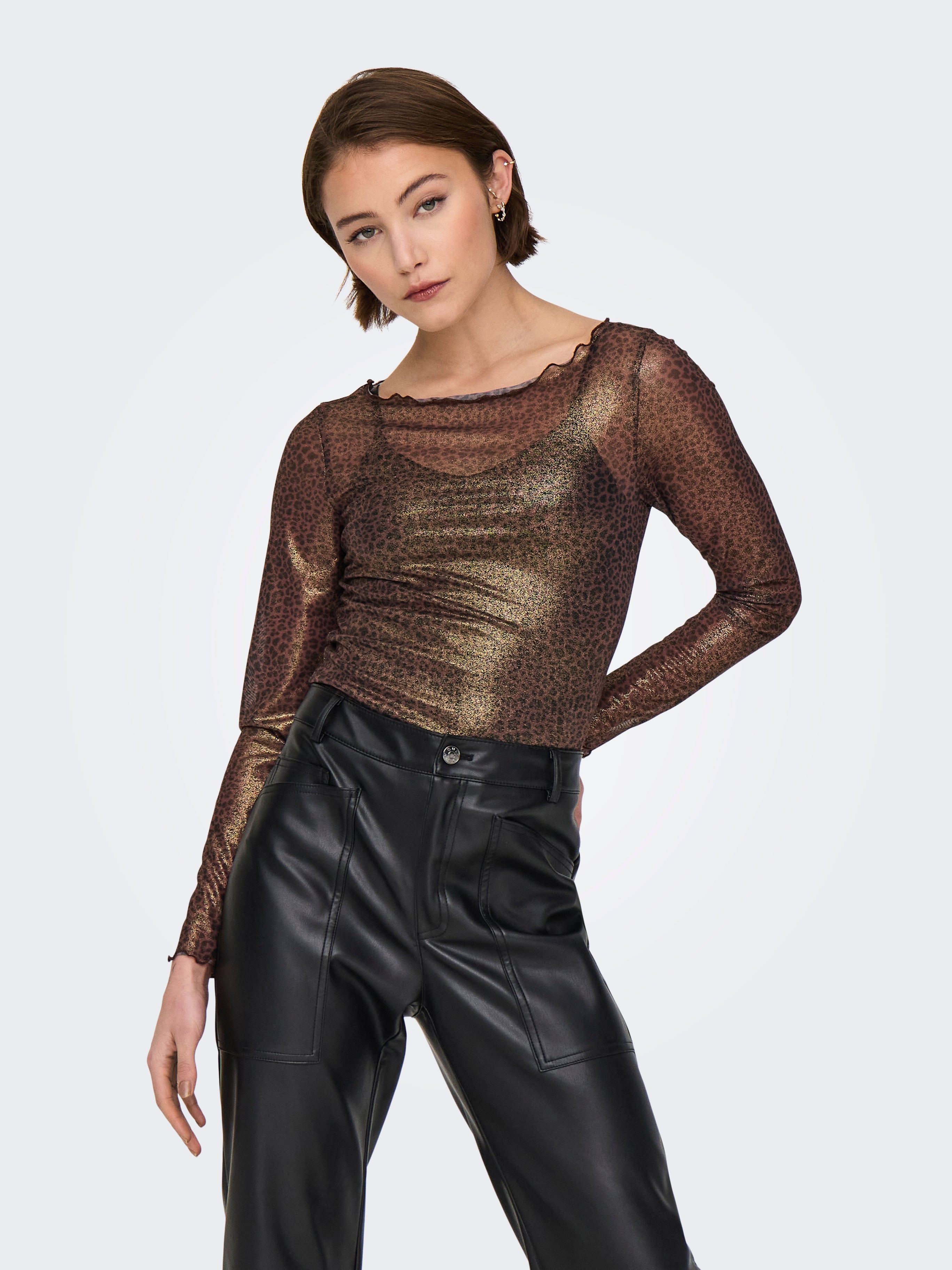 ONLVICKY Top Chocolate Brown