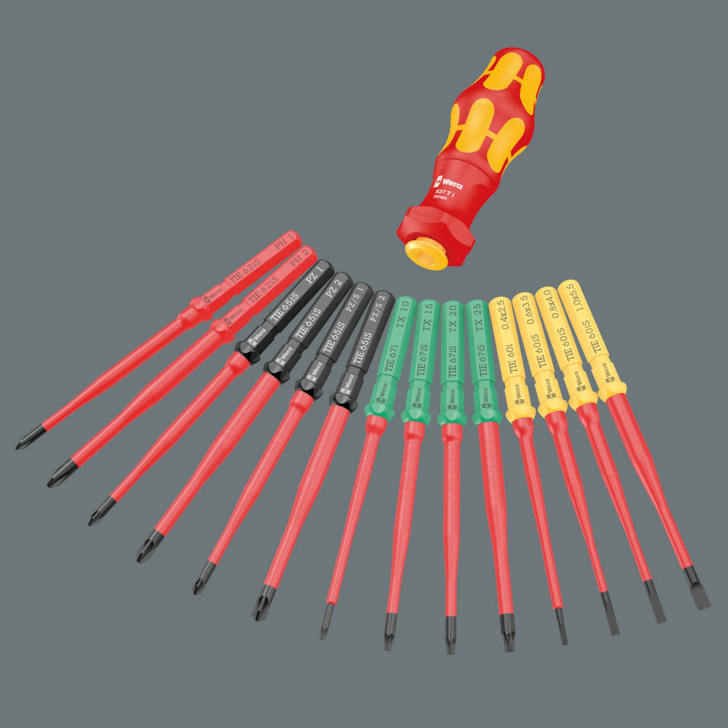 Wera 05006640001 16-delig Kraftform Kompakt Turbo i 1 tool finder Schroevendraaierset