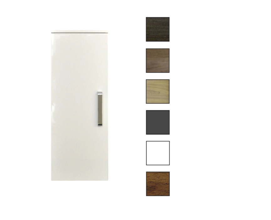 Sanicare kolomkast met luxe chromen greep 33,5x90x32cm hoogglans wit
