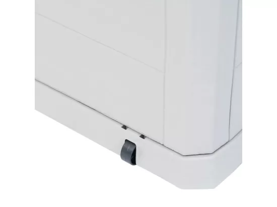 Boîte de rangement de jardin 280 L Gris clair