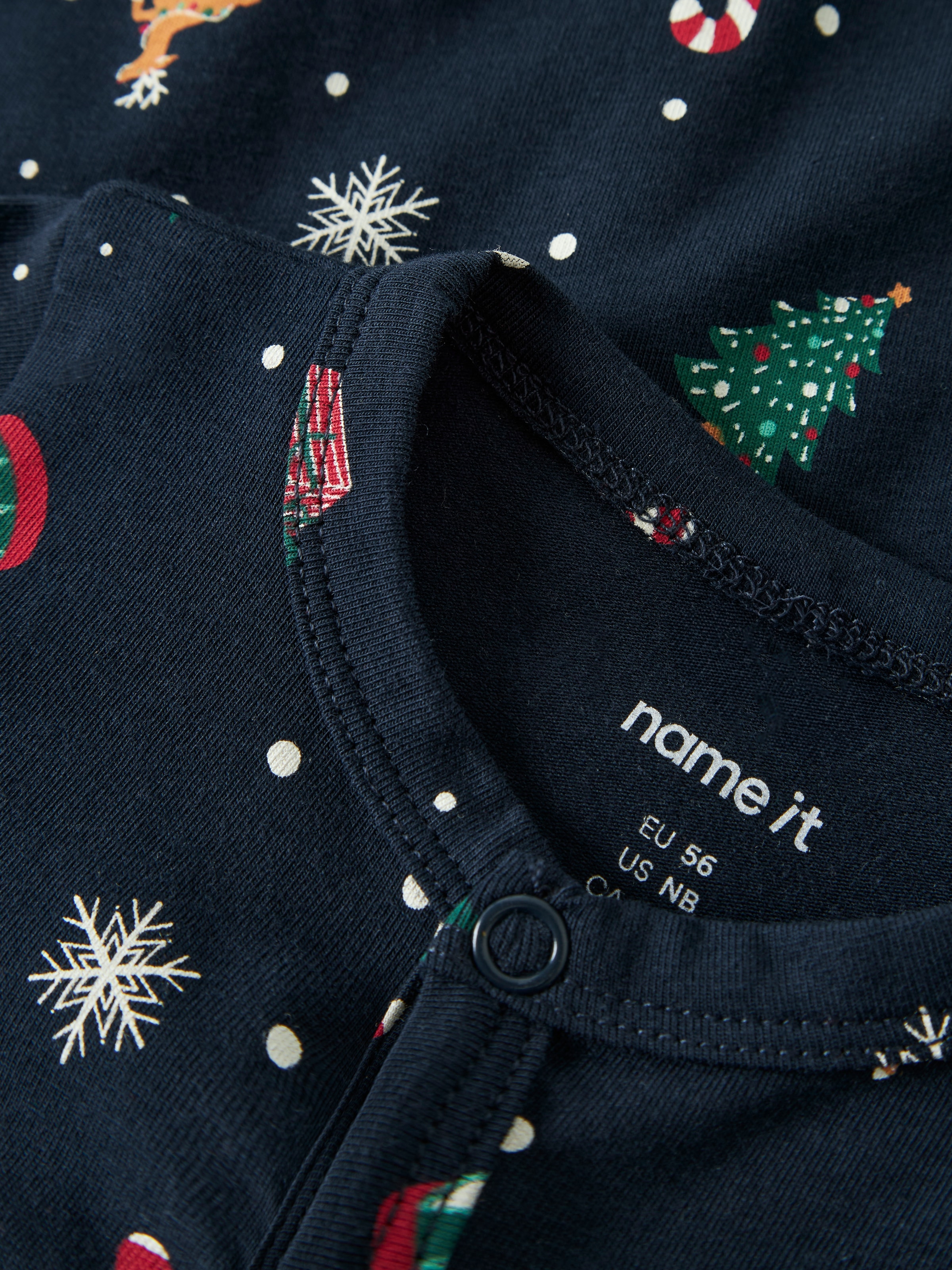Name It Strampler »NBNVISMAS LS NIGHTSUIT«, mit Weihnachtsmotiv