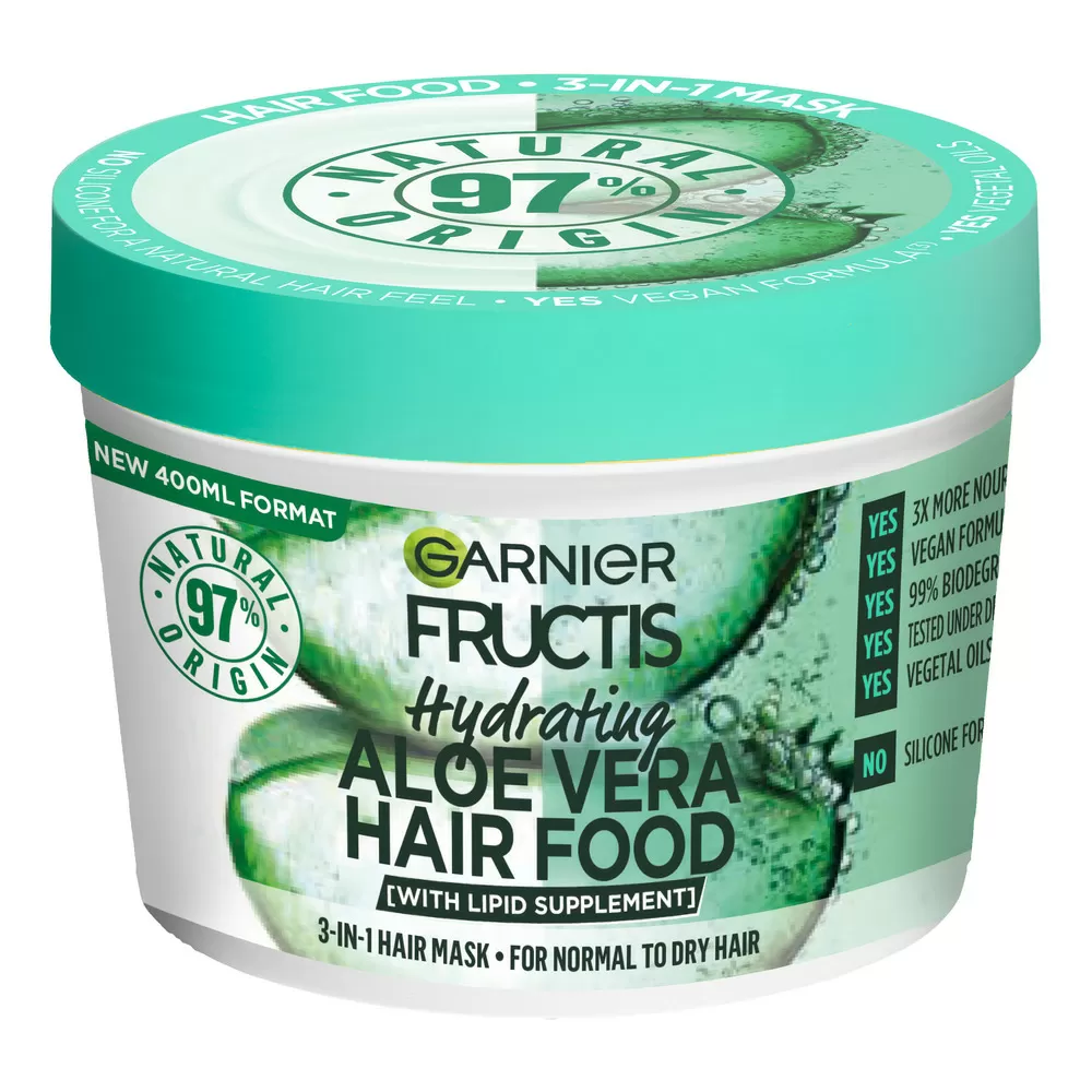 Garnier Fructis Hair Food Aloe Vera Mask - 400 ml.
