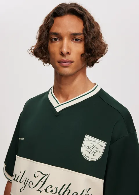 Resort sport jersey blauw (PETROL)