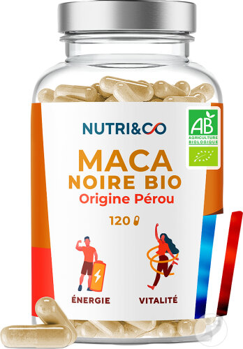 Nutri&Co Maca Noire Bio 120 Gélules