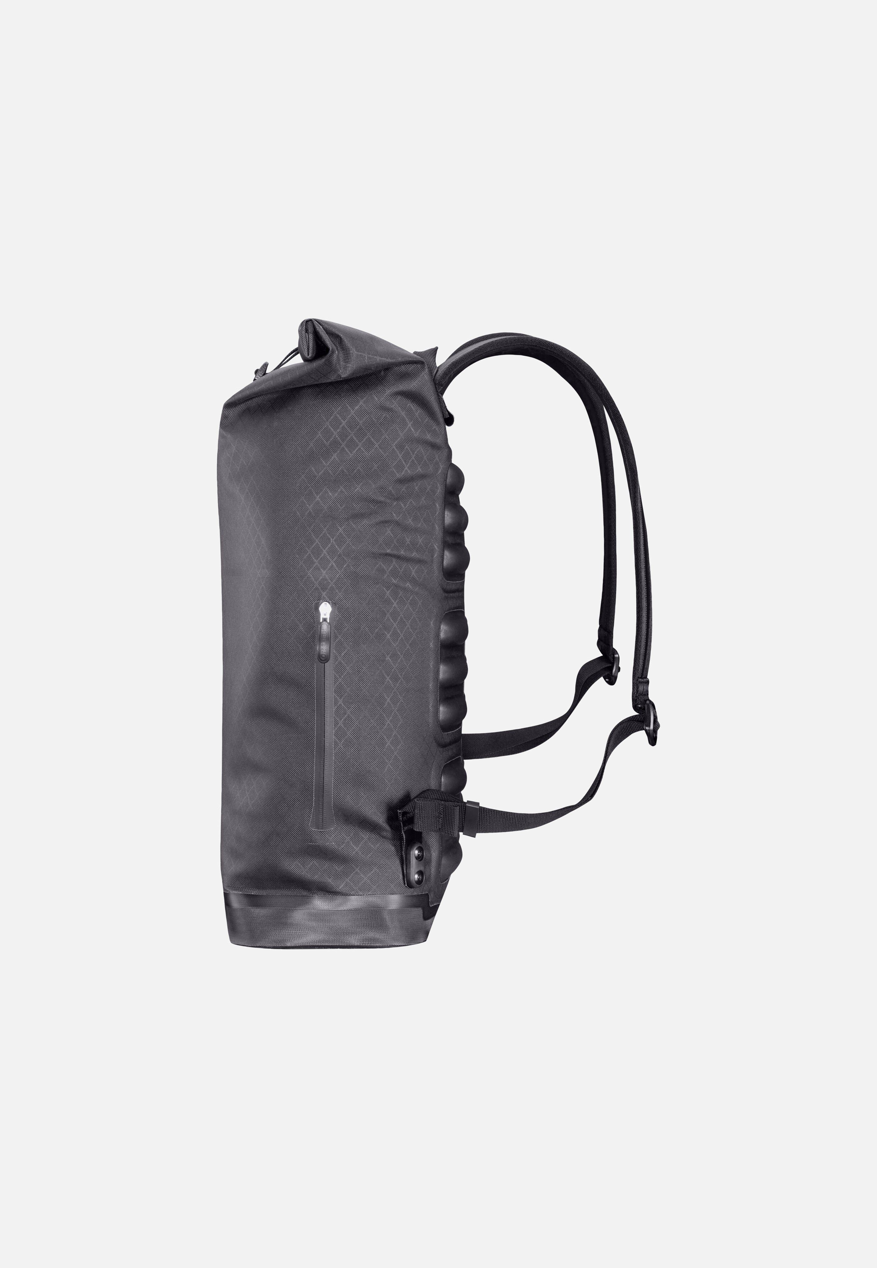 Daypack Metrosphere Black Embossed - Rolltop Rucksack