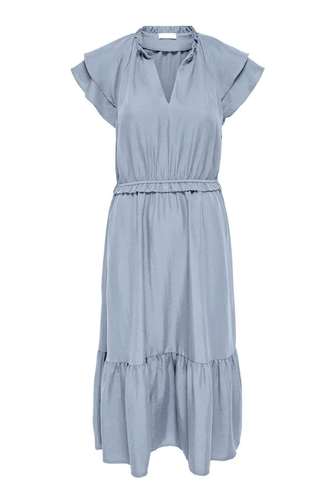 JDY Jdytrain S/L Frill Midi Dress