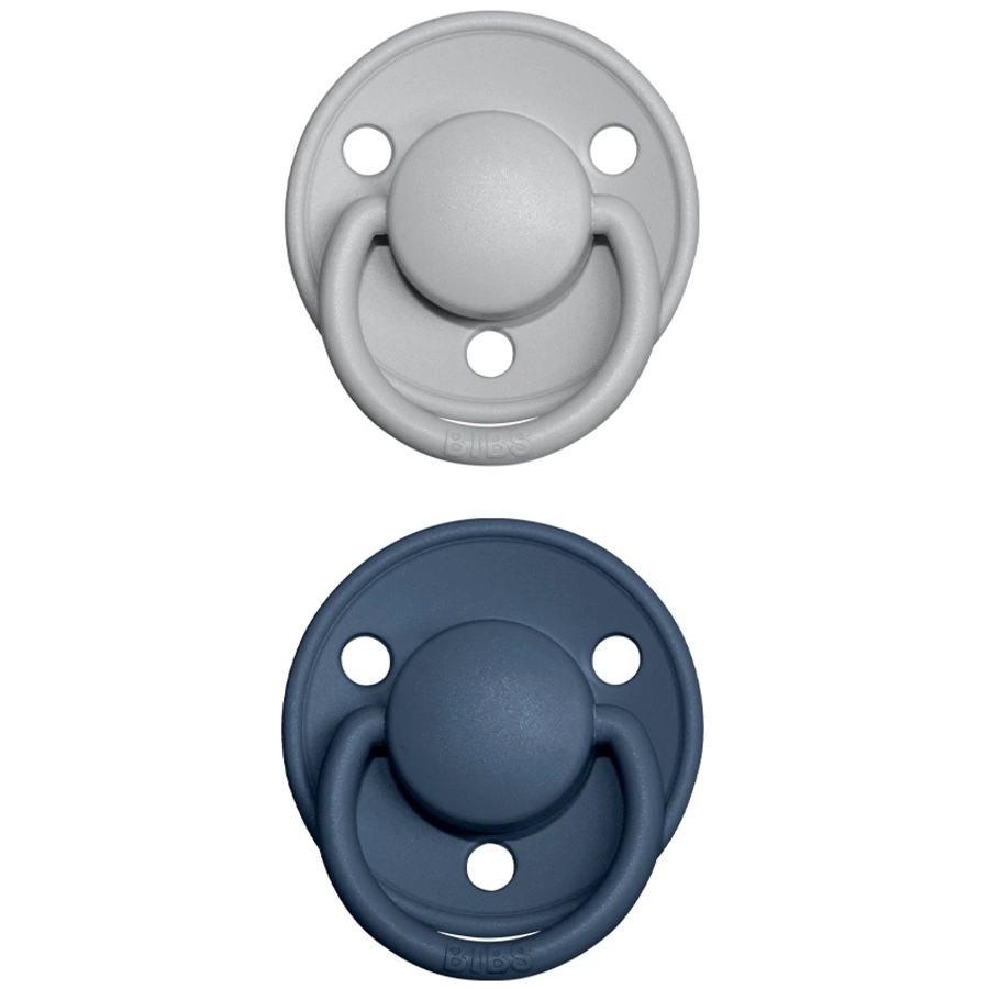 BIBS® Schnuller De Lux Cloud  Steel Blue 0-36 Monate, 2 Stk.