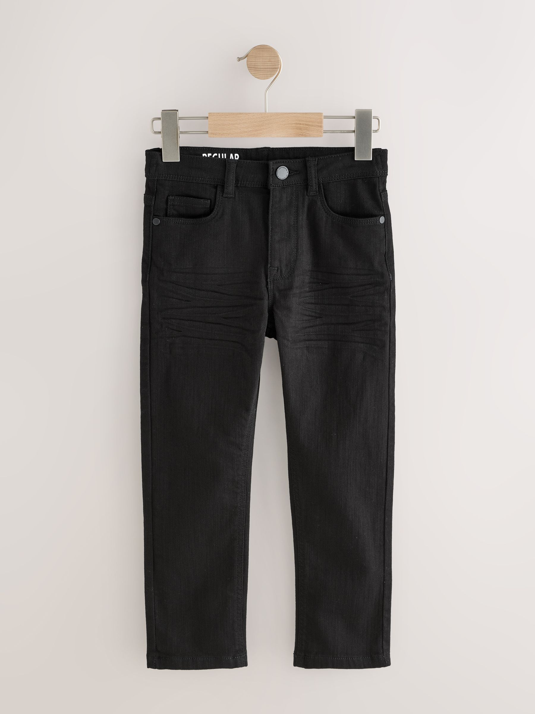 Zwart denim - Stretchjeans 2 stuks (3-17jr)