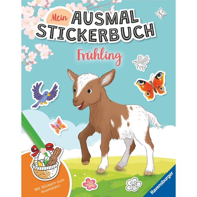 Mein Ausmalstickerbuch - Frühling