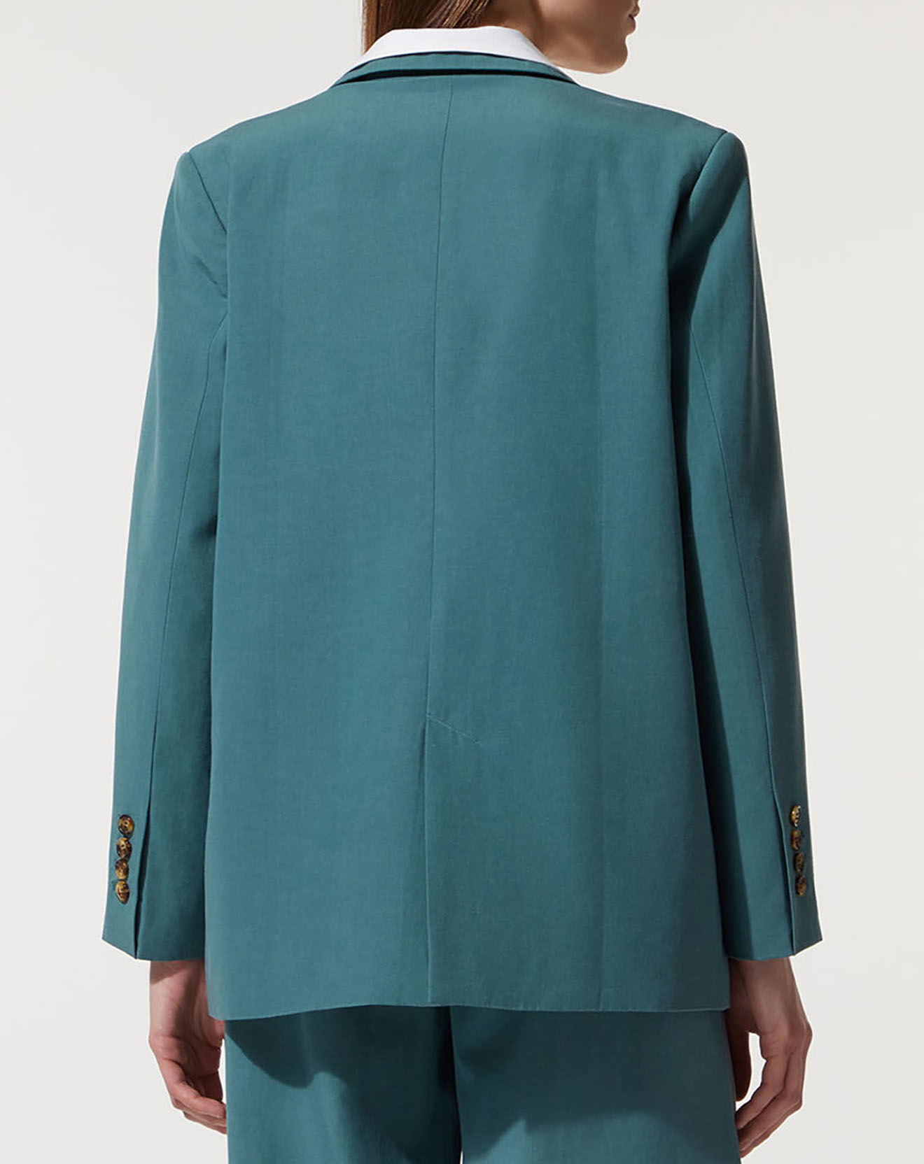 Jodhpur Veste de Blazer fluide bleu canard