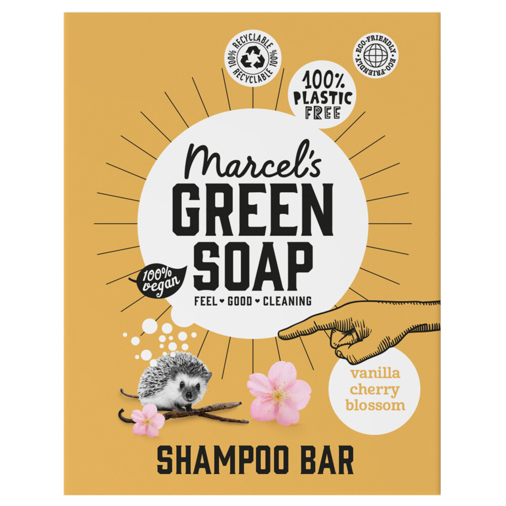 Marcel's Green Soap Shampoobar Vanilla & Cherry Blossom90 gr