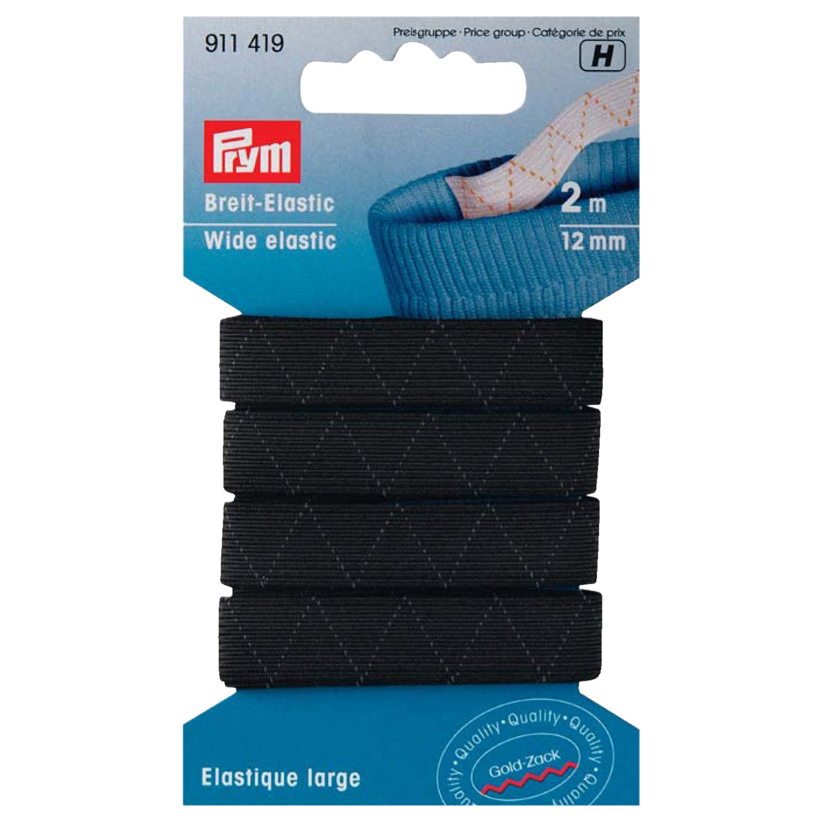 Elastic Gummiband STANDARD - schwarz - 2 m