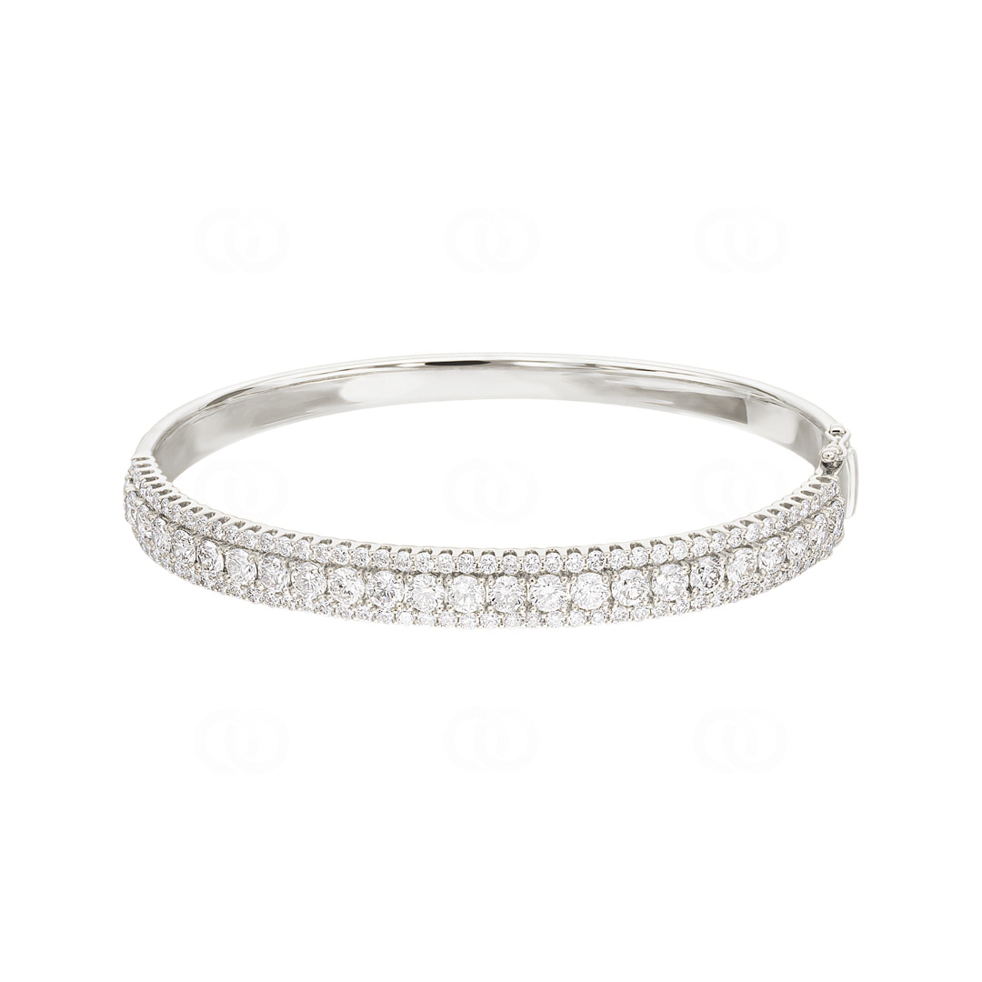 5.00 Karat Diamantarmreif 750/18 K Weissgold
