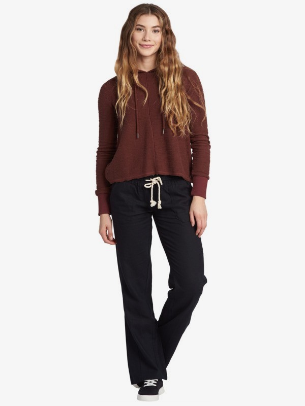 Oceanside Pantalon évasé Noir Femme