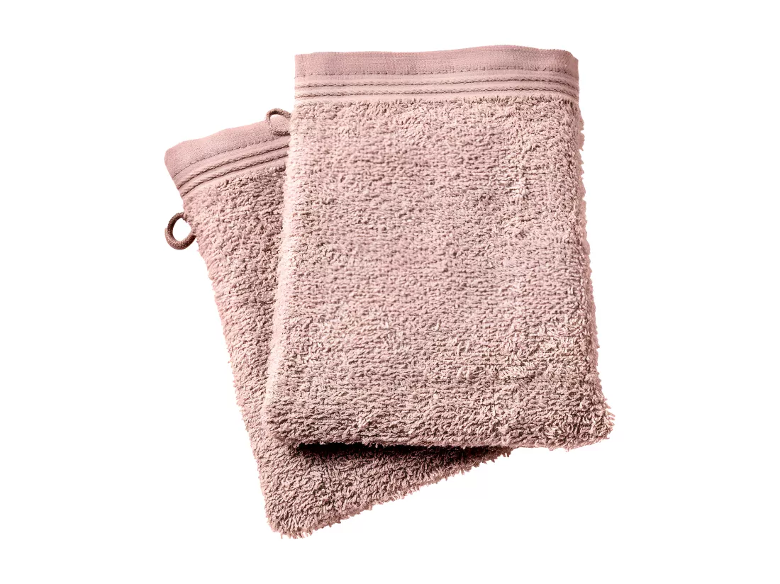 Lot de 2 gants de toilette 