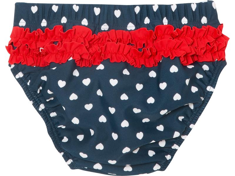 Playshoes Schwimmwindel zum Knöpfen Herzchen Gr. 62/68 Badewindel für einen unbeschwerten Badespass mit UV-Schutz