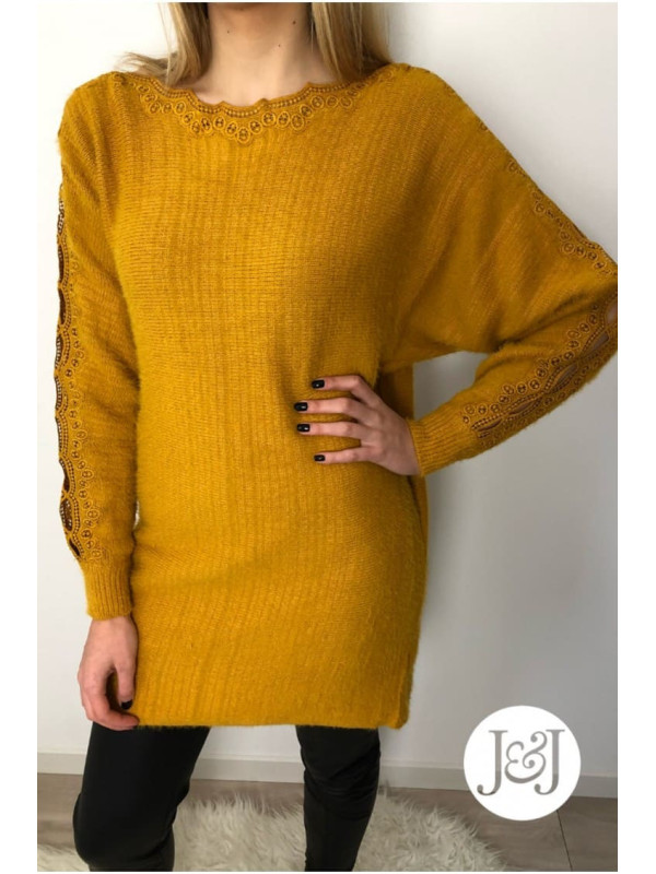 Pull oversize Moutarde Dijon