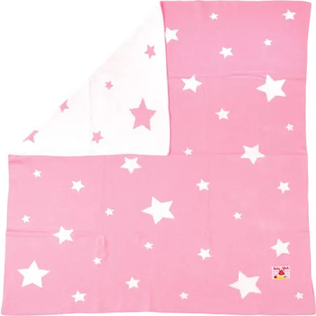 Die Spiegelburg Strickdecke BabyGlück, rosa (ca. 80 x 80 cm)