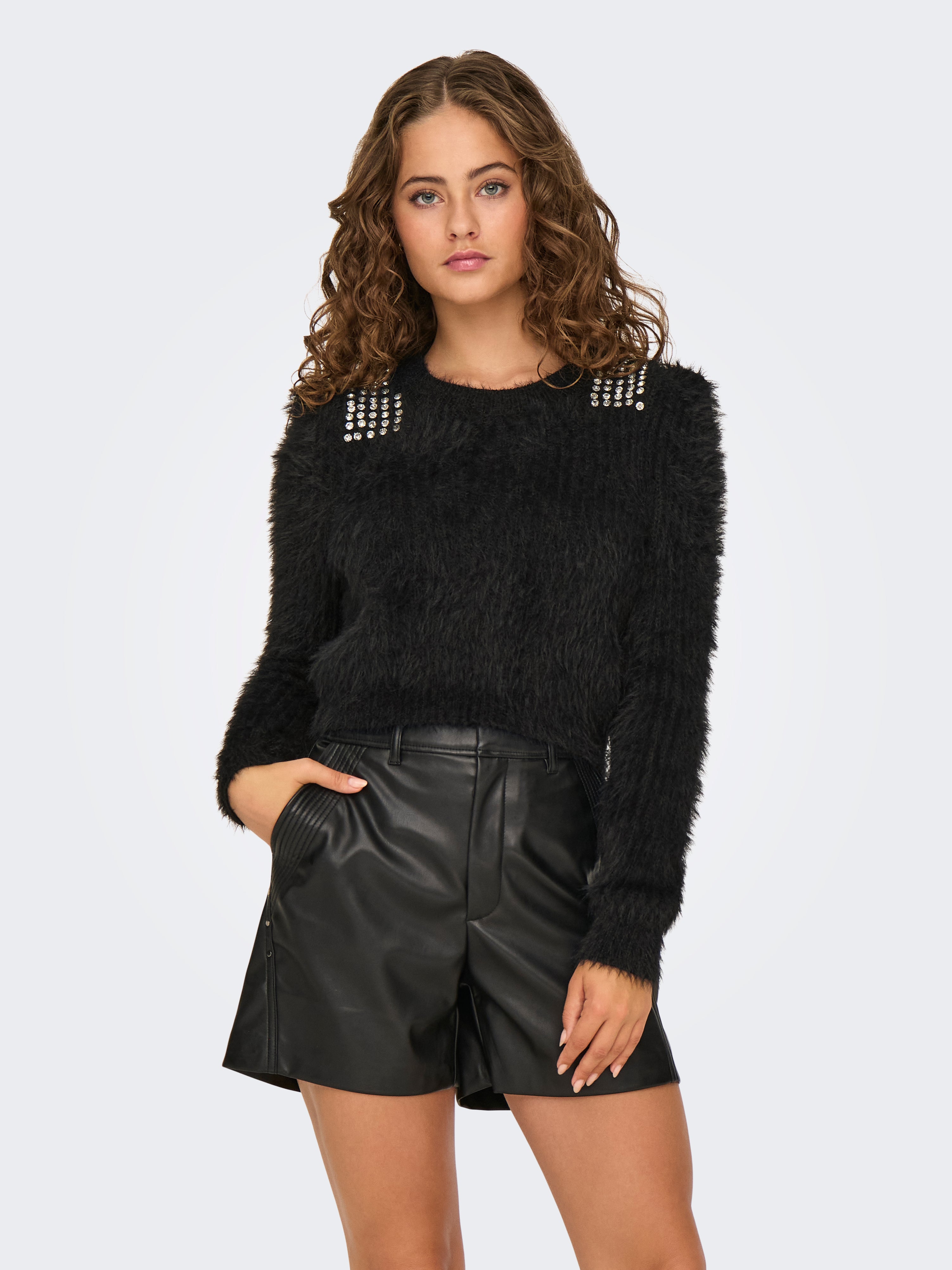 ONLSURI Strickpullover Black