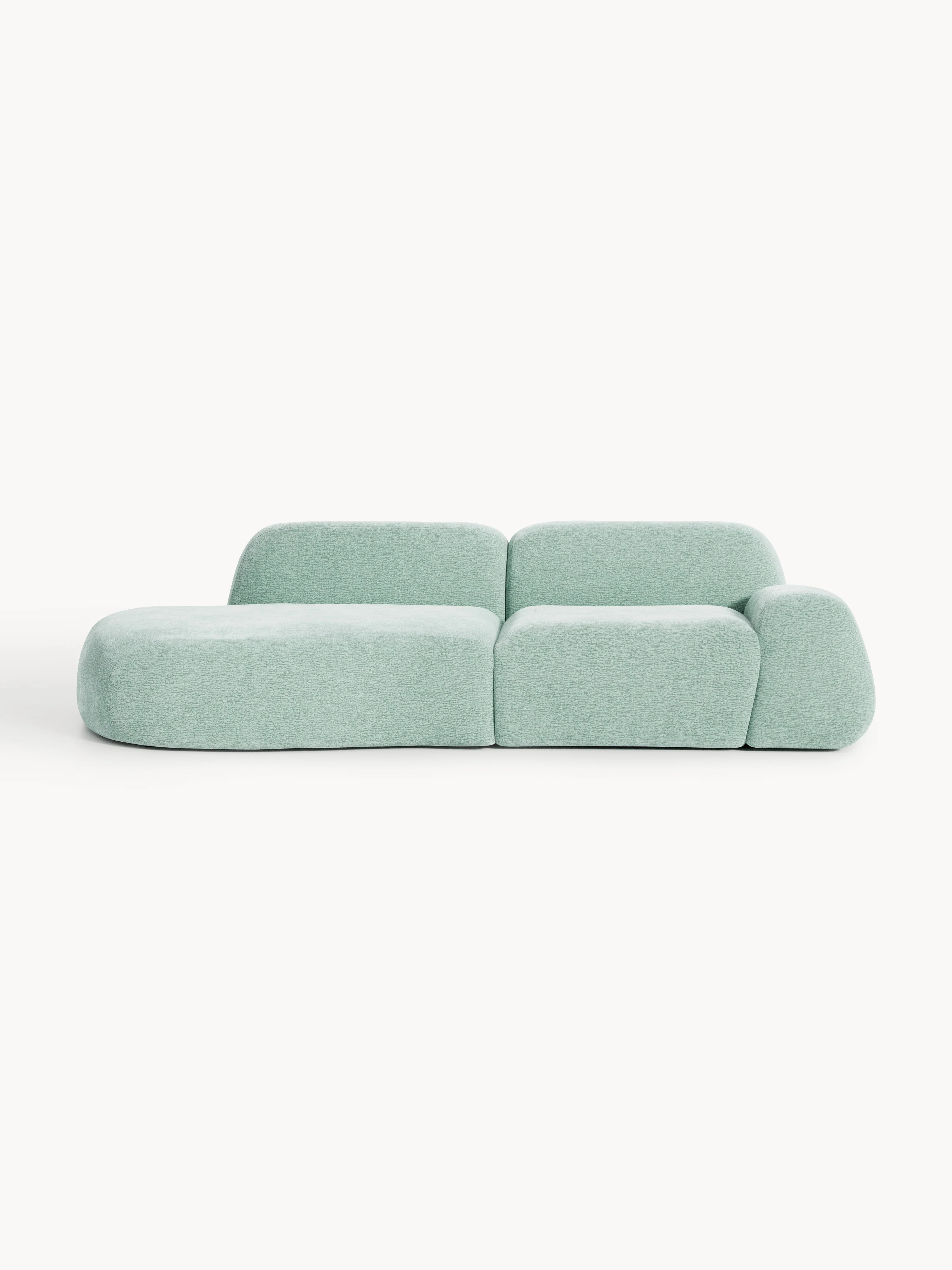 Modulaire teddy chaise longue Wolke (3-zits)